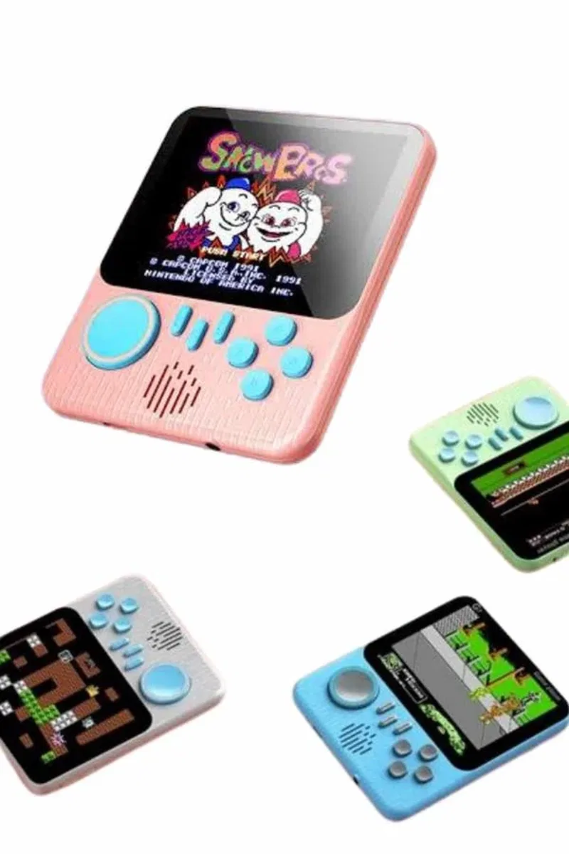 3. 5 İnç Mini Atari Taşınabilir Oyun Konsolu 666 Adet Retro Oyun görsel 5