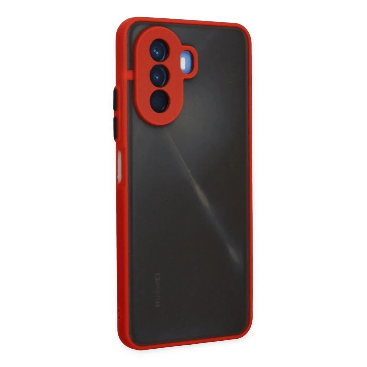 Huawei Nova Y70 Kılıf Montreal Silikon Kapak - Kırmızı görsel 2