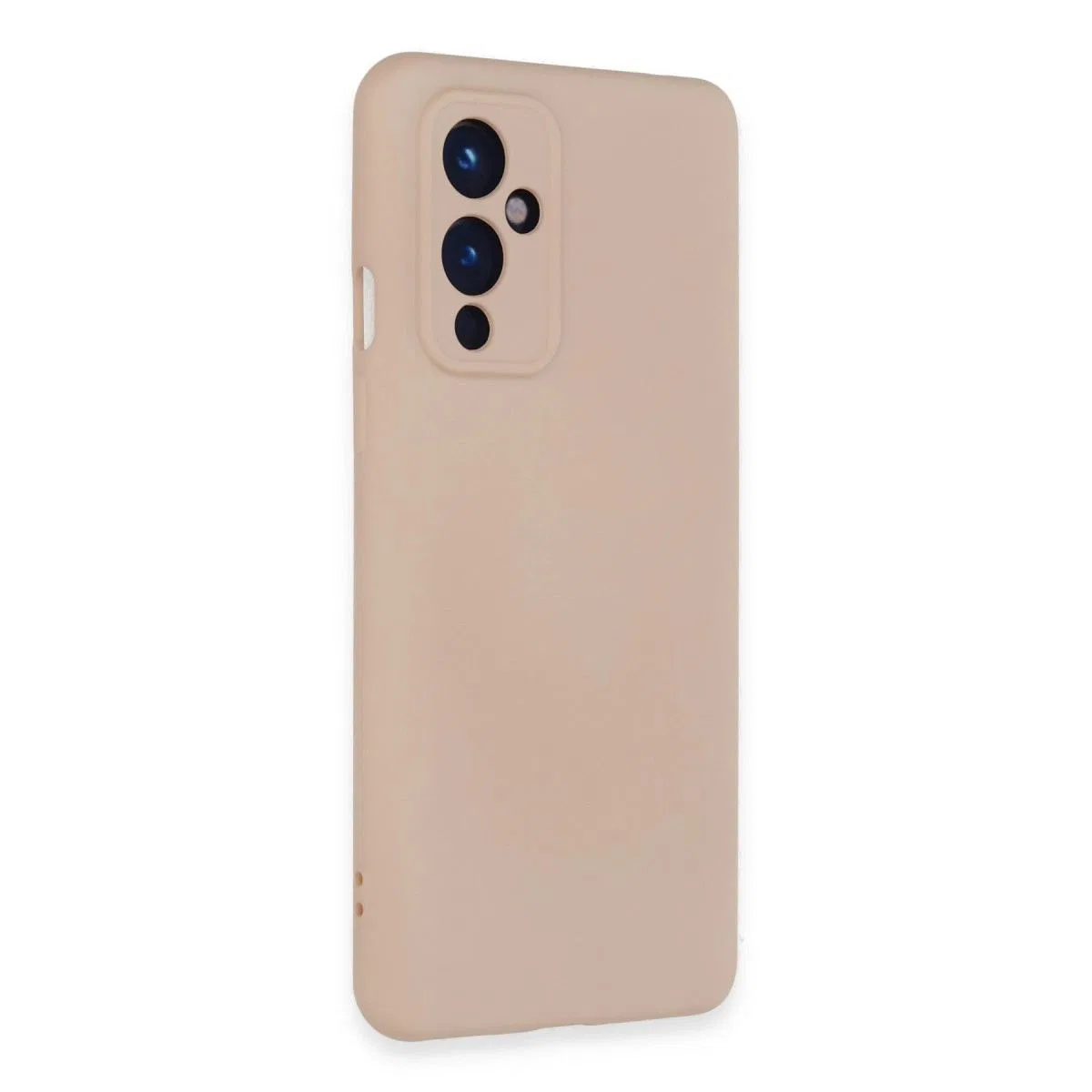 One Plus 9 Kılıf Nano İçi Kadife Silikon - Pudra görsel 2