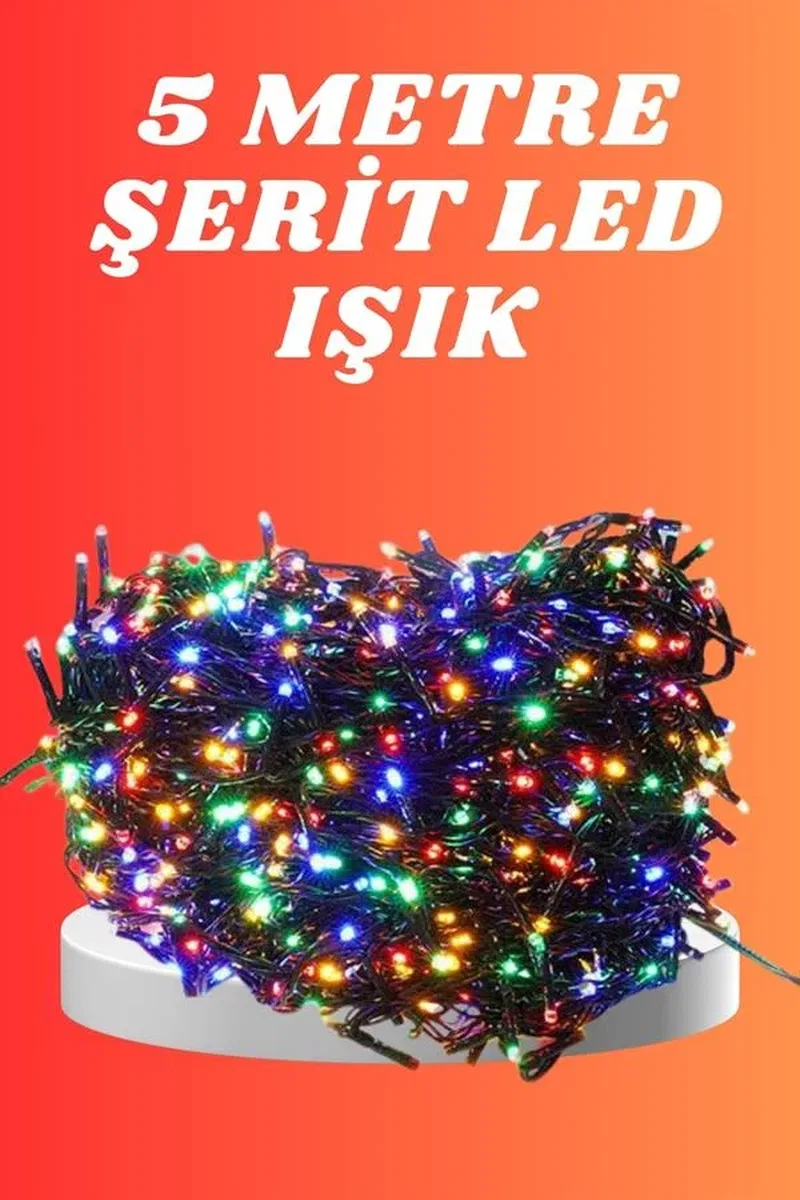 Renkli Her Ortama Uygun 5 Metre Led Işık Renkli Aydınlatma görsel 2