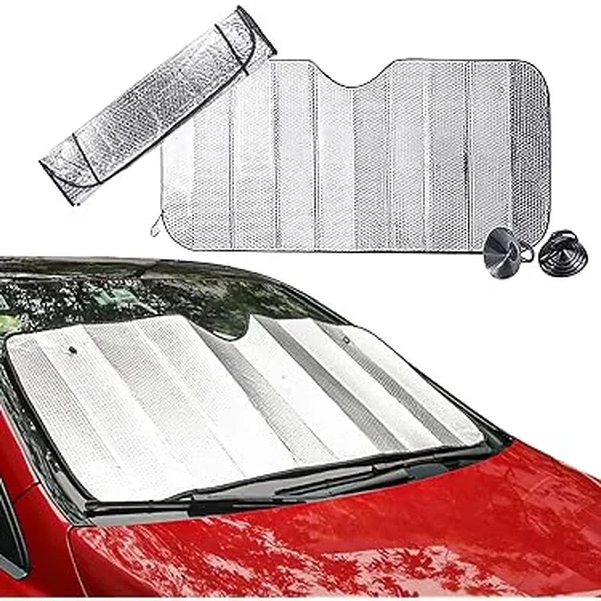 Araç Ön Cam Katlanabilir Güneşlik Isı Yansıma Önleyici Dacia Duster Honda Civic Ford Focus Skoda Superb