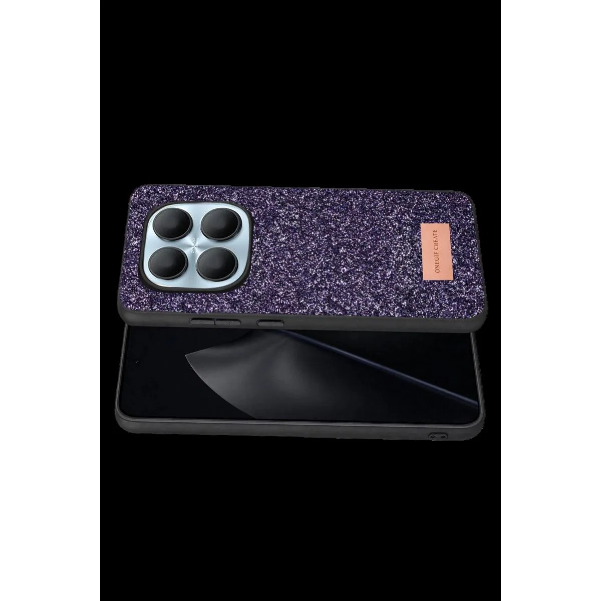 Onegif Xiaomi Redmi Note 15 Pro 5g Bright Simli Kapak - Derin Mor görsel 3