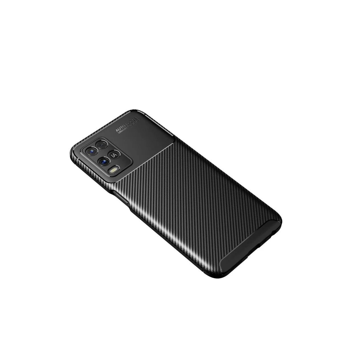 Oppo A54 4g Kılıf Auto Focus Karbon Kapak - Siyah görsel 2