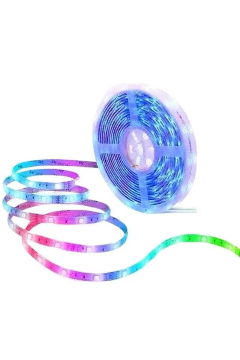 RGB Neon Şerit Led Lamba 10 Metre İç Mekan Tasarımına Uygun görsel 3