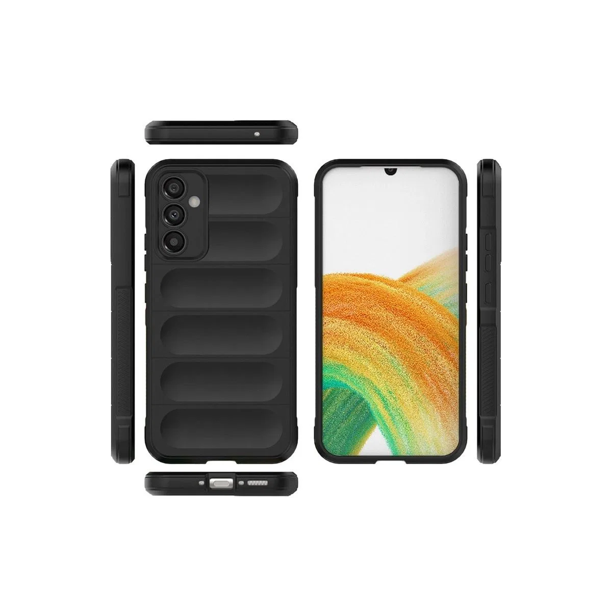 Samsung Galaxy A15 4g Kılıf Optimum Silikon - Siyah görsel 2