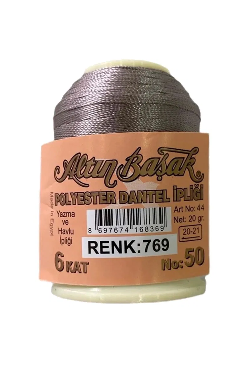3 Adet Altınbaşak Oya ve Dantel İpi 20 gr - Royaleks - No: 769 görsel 3