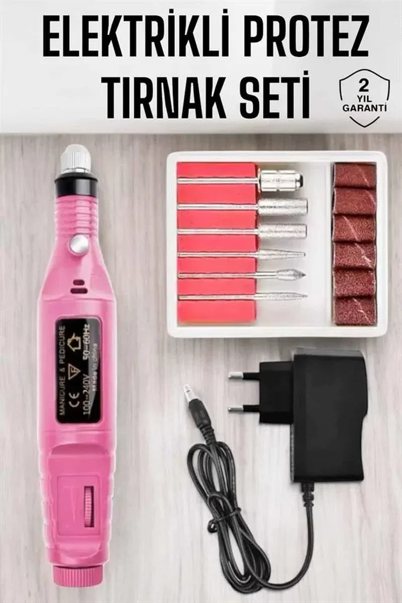 Nasır Temizleyici Manikür Pedikür Seti Elektrikli USB Girişli görsel 2