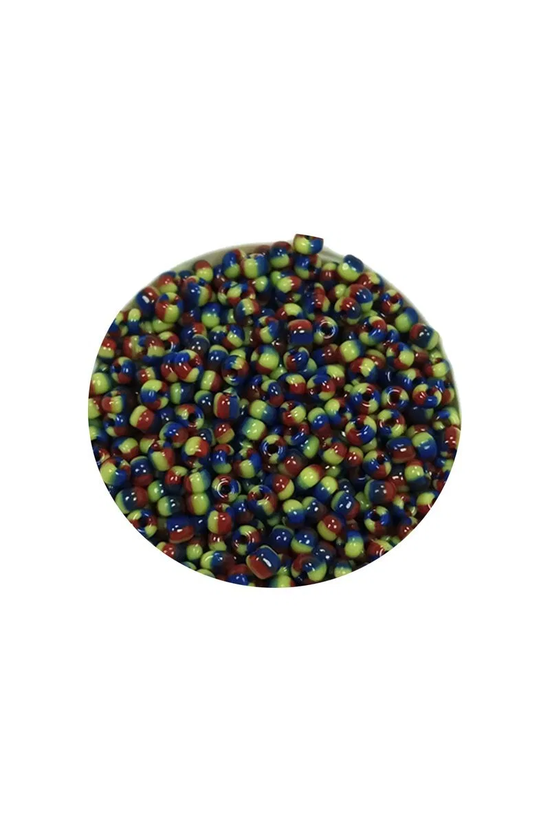 Dökme Cam Kum Boncuk (11/0) 2 mm - 60 Gram - Üç Renkli - BNC067 görsel 2