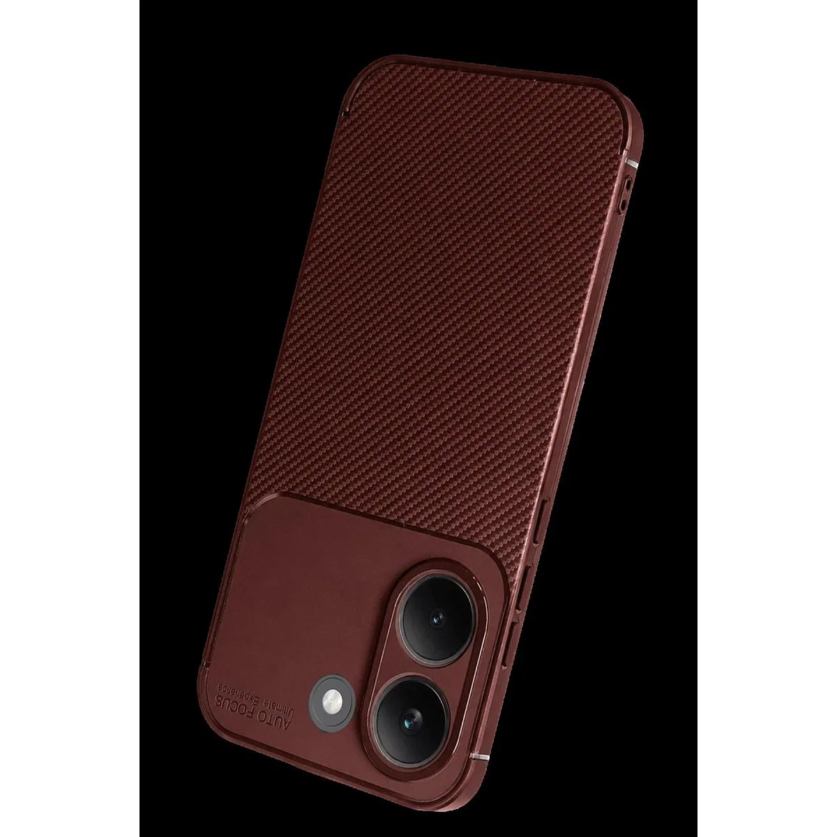 Xiaomi Poco X8 Pro Auto Focus Karbon Kapak - Bordo görsel 3