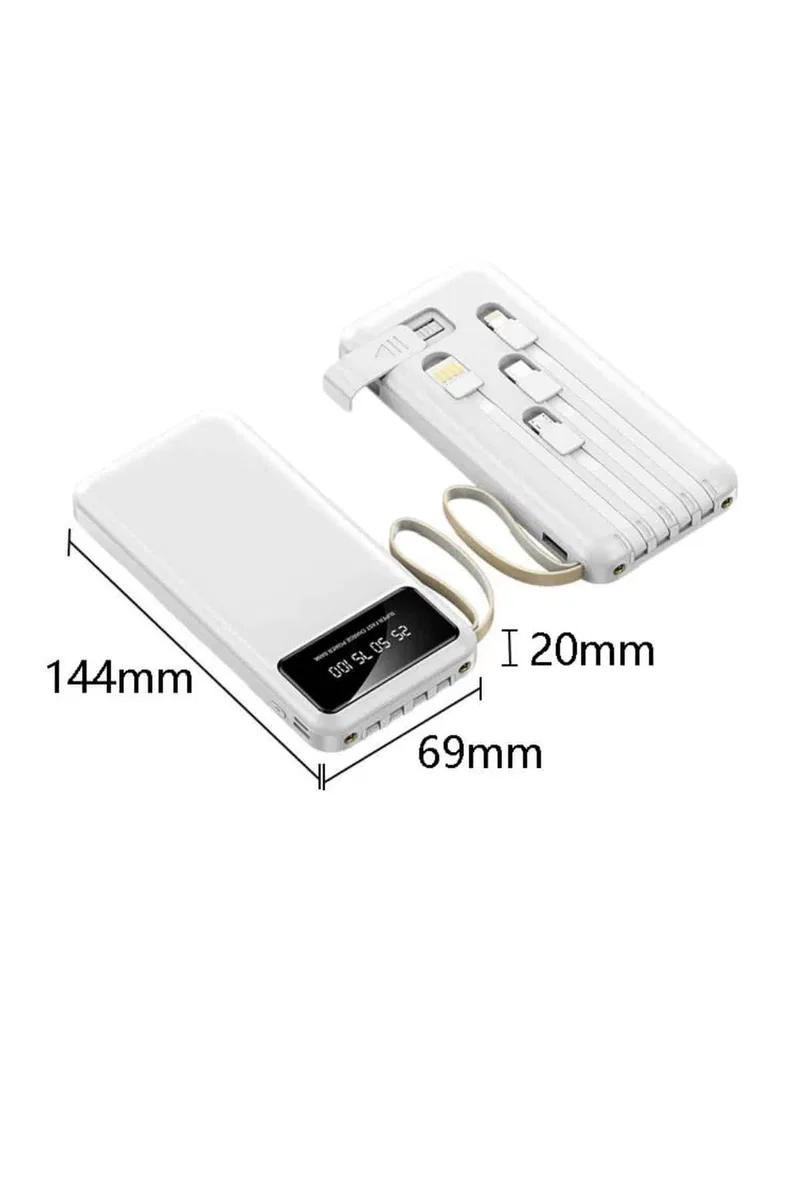 Powerbank Şarj Cihazı 4 Çıkışlı 20. 000 MAH Powerbank Taşınabilir Çoklu Giriş görsel 5