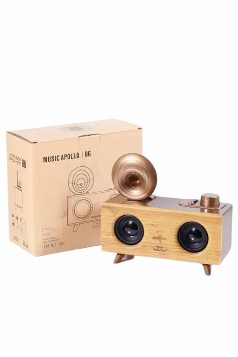 Gramafon Radyo Bluetooth Hoparlör Nostaljik Radyo FM Radyo görsel 2