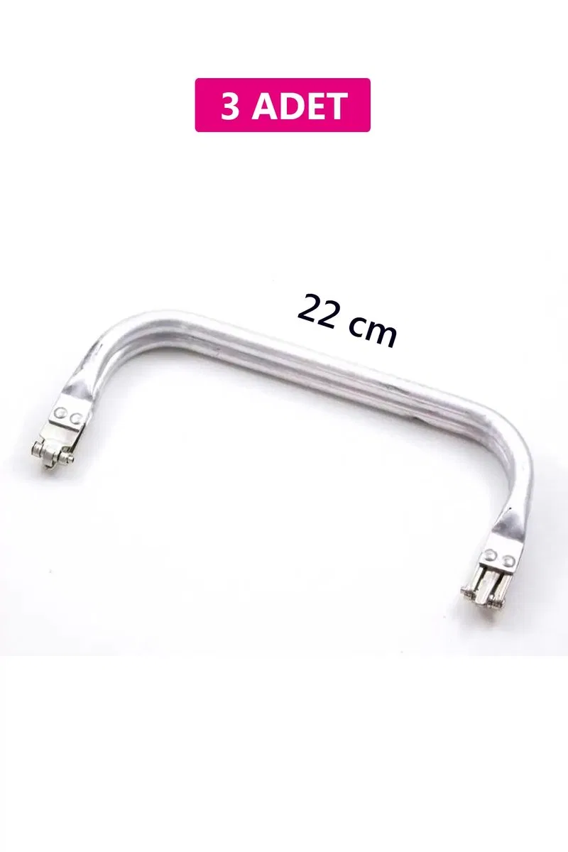 Gizli Metal Çanta Bursu – 3 Adet - 22 cm - Metal Çanta Aparatı Çanta Aksesuarı