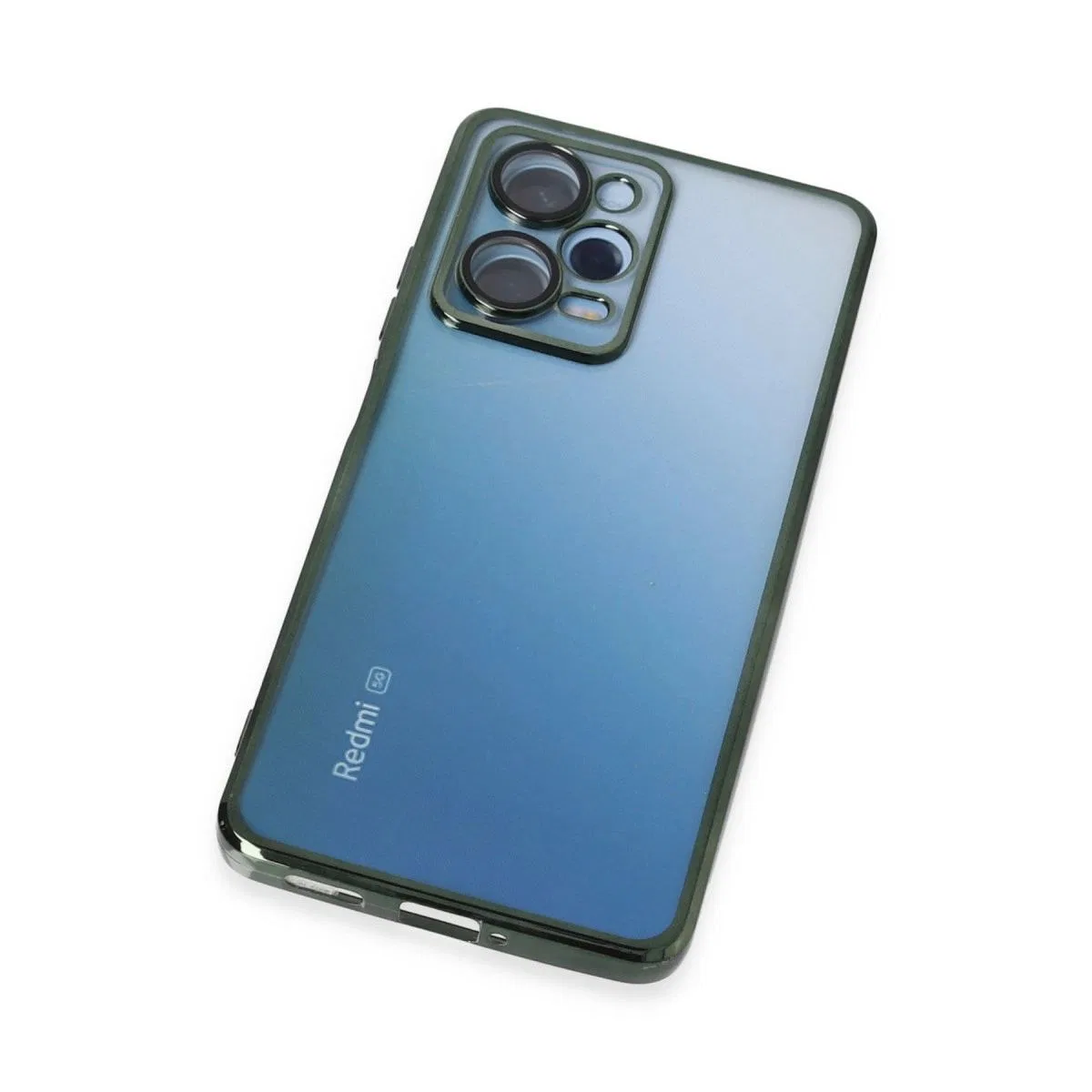 Xiaomi Redmi Note 12 Pro 5g Kılıf Razer Lensli Silikon - Yeşil görsel 5