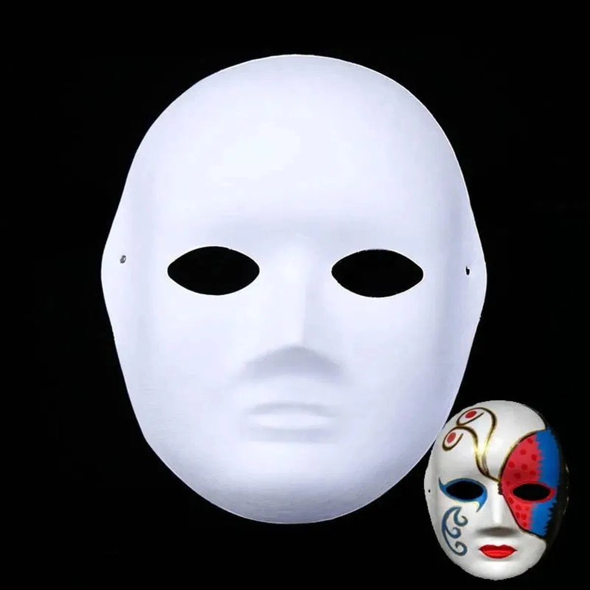 Boyanabilir Surat Model Maske – Lastikli | Kendin Tasarla görsel 3