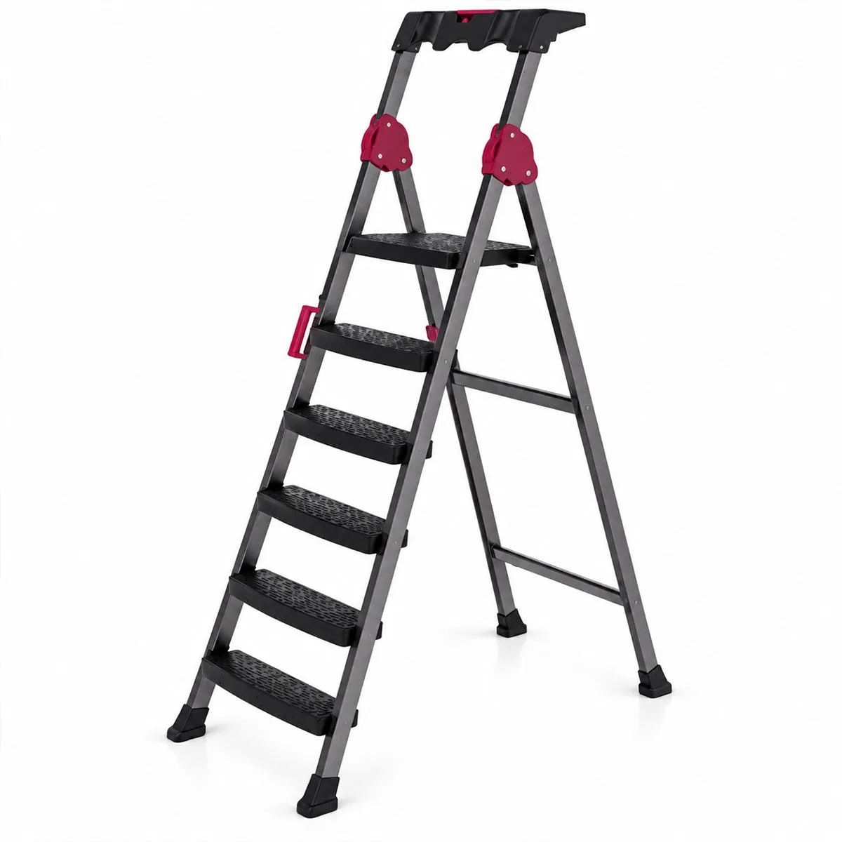 Basamaklı Metal Merdiven 5+1 150 kg görsel 2