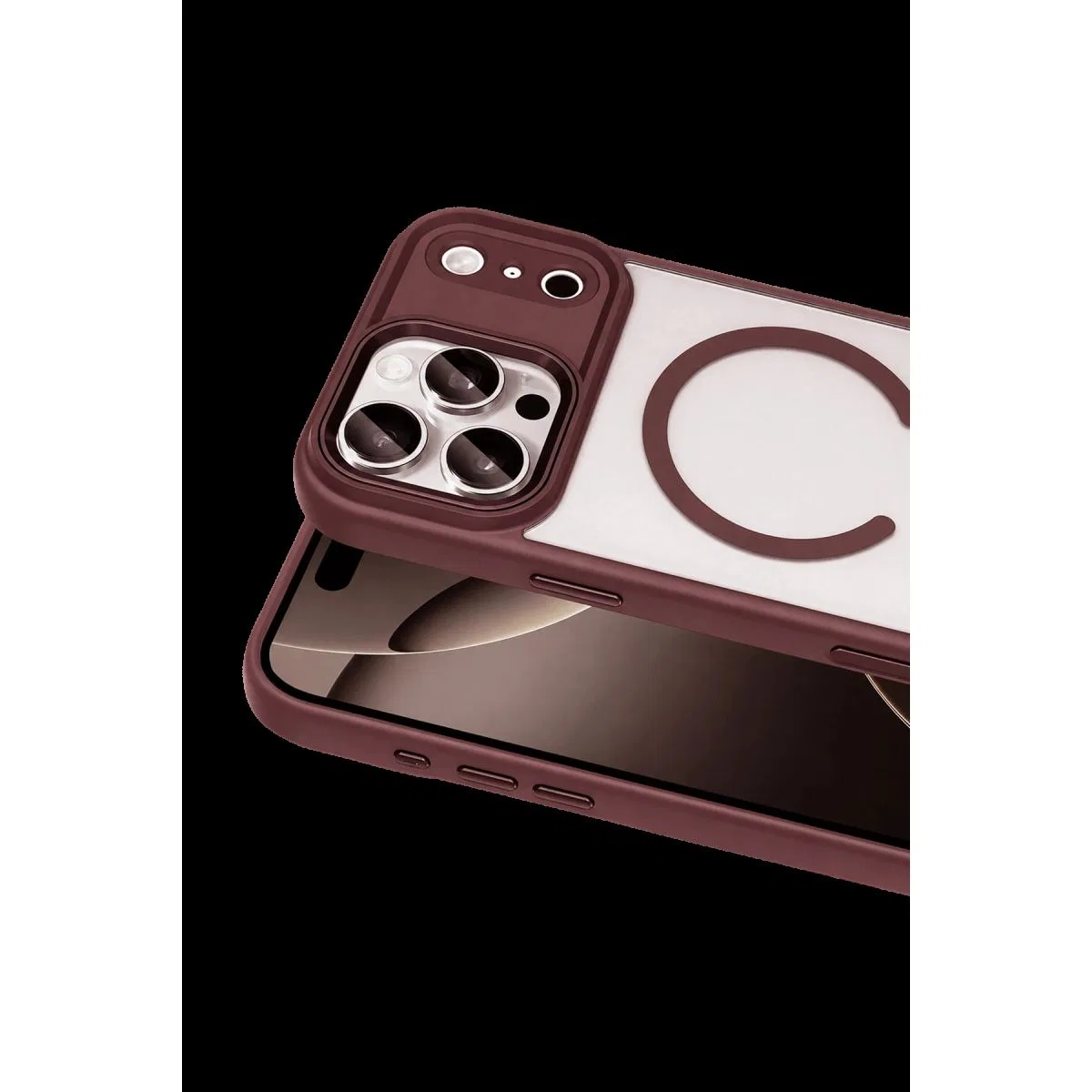 Joko Apple İphone 18 Pro Max Terea Magsafe Kapak - Bordo görsel 2