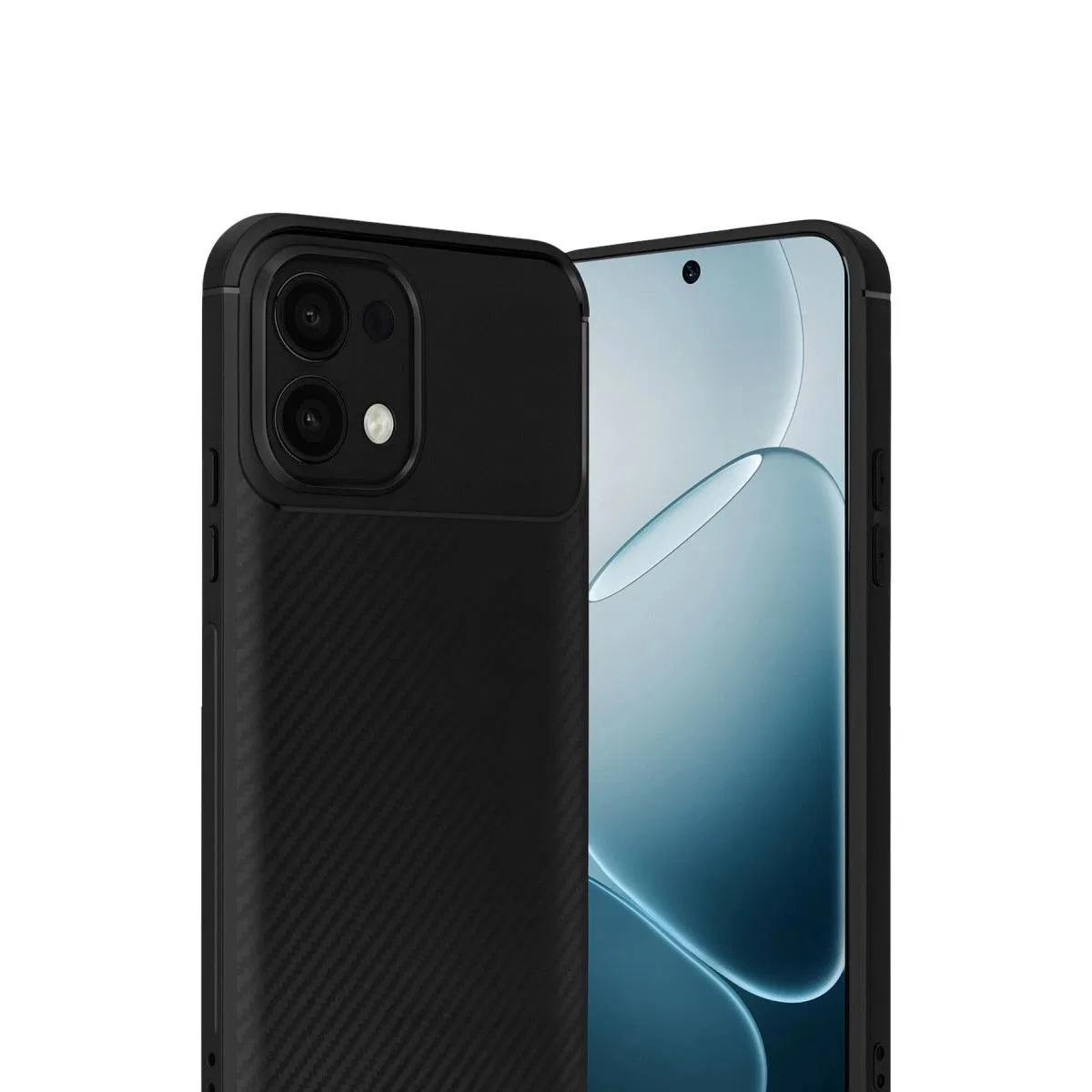 Oppo A6 Pro 4g Auto Focus Karbon Kapak - Siyah görsel 3
