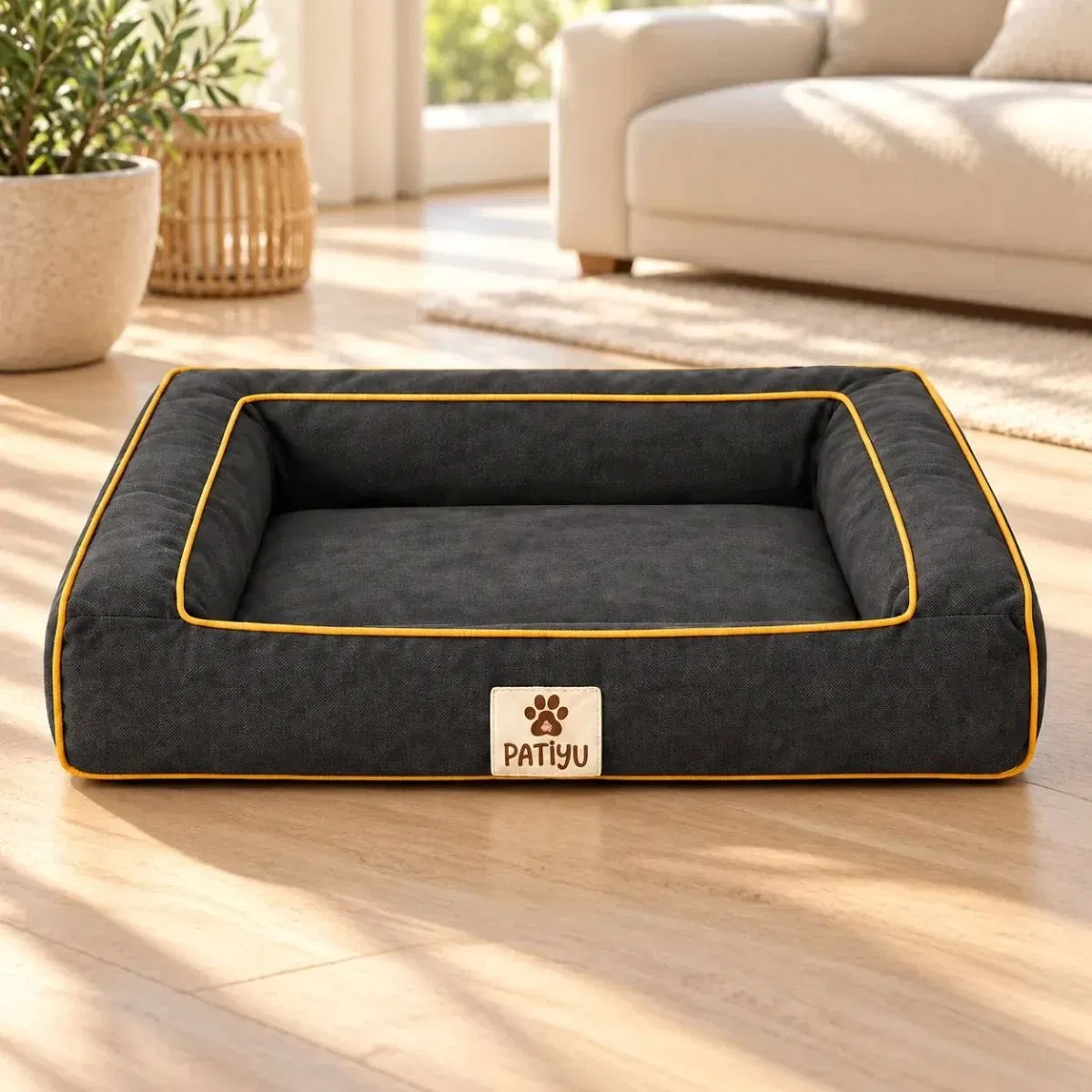 Kedi Köpek Yatağı Sofa Bed - Kiremit · Antrasit görsel 2