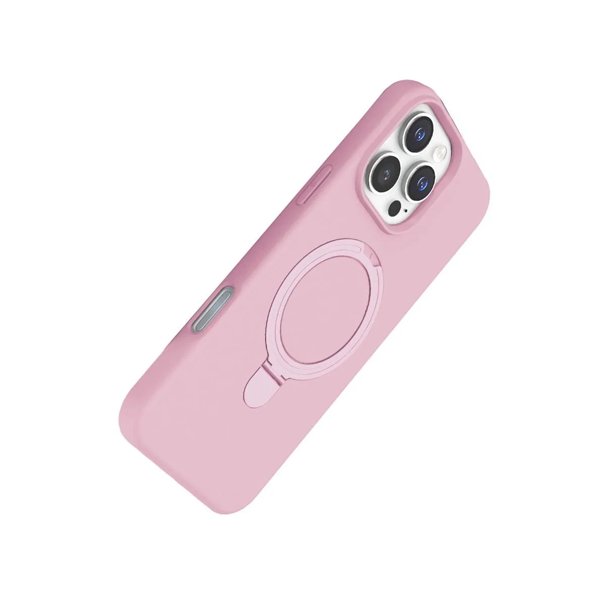 Apple İphone 16 Pro Regal Magsafe Standlı Kapak - Açık Pembe görsel 3