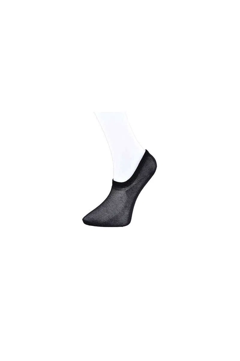 Siyah Kadın Görünmez Çorap 3 çift görsel 2