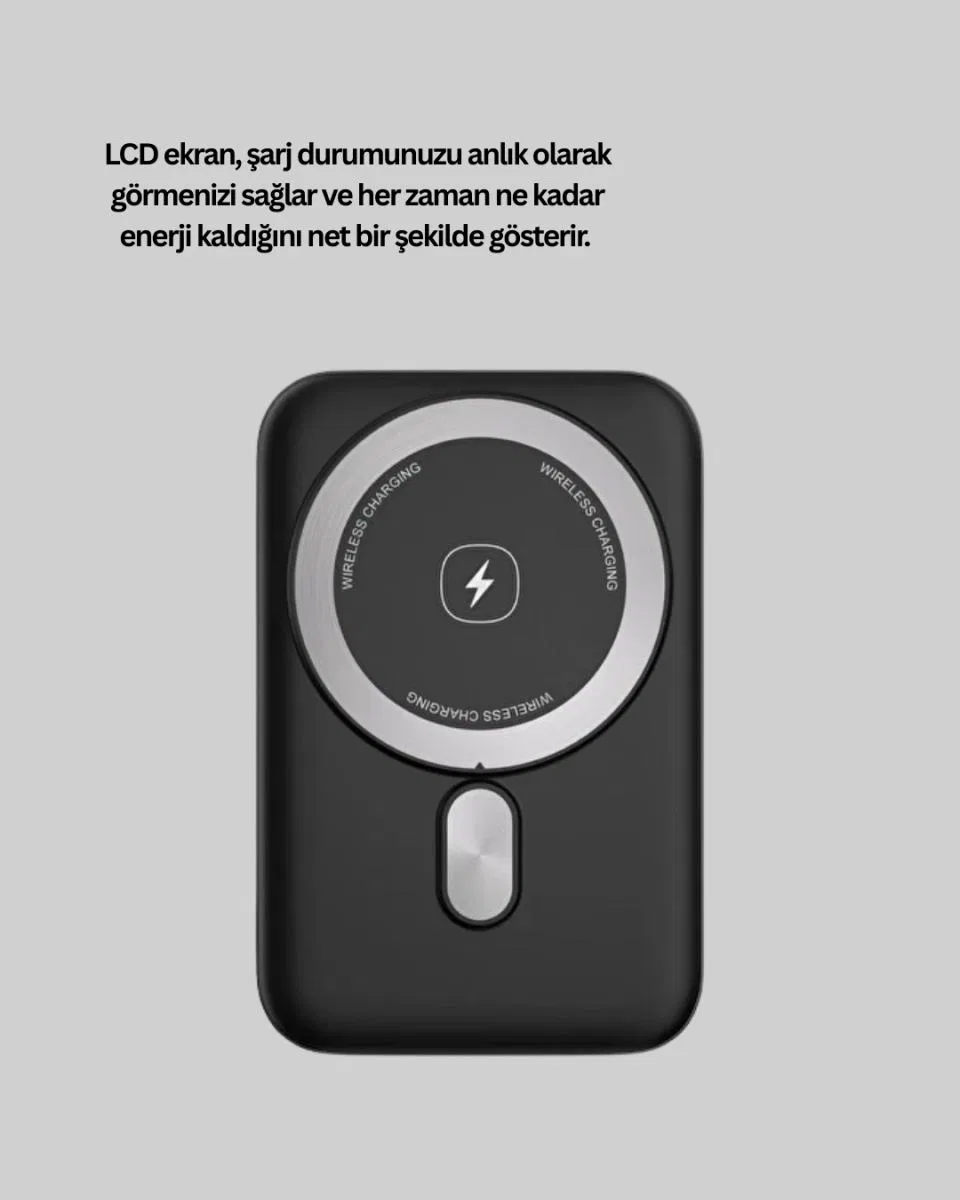 Kablosuz Ve Kablolu Kullanım Sunan Taşınabilir Powerbank Yeni Nesil görsel 4