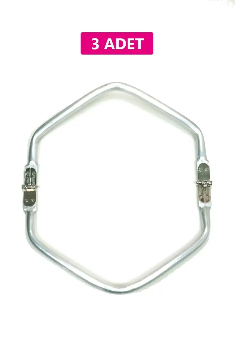 Gizli Metal Çanta Bursu – 3 Adet - 22 cm - Metal Çanta Aparatı Çanta Aksesuarı görsel 2