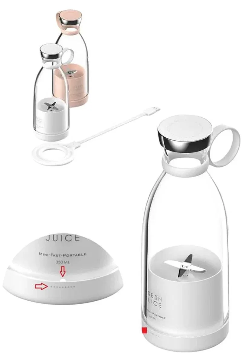 u Geçirmez Kablosuz Şarjlı Dayanıklı Taşınabilir Mini Blender görsel 5