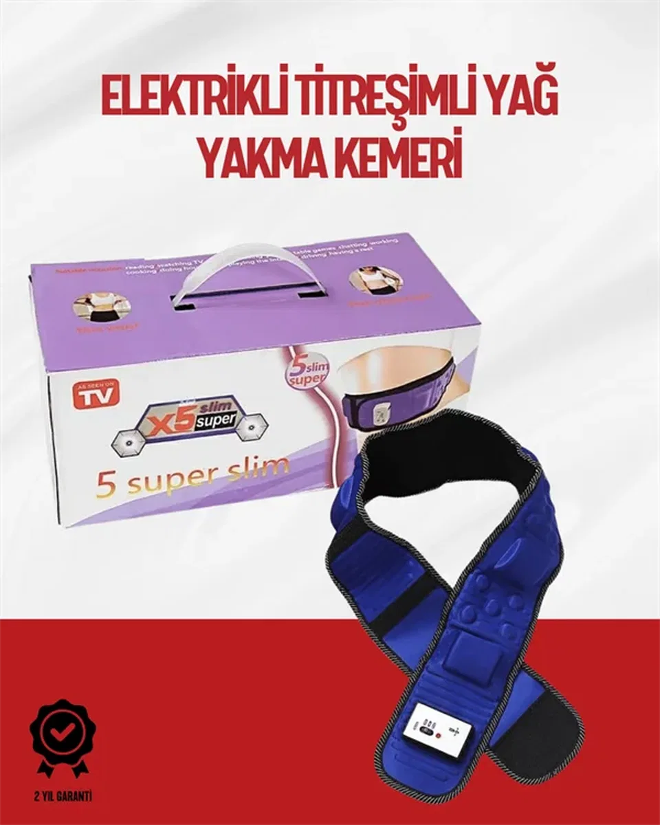 Ayarlanabilir Hızlı Elektrikli Masaj Kemeri – Yağ Yakımına Yardımcı görsel 2