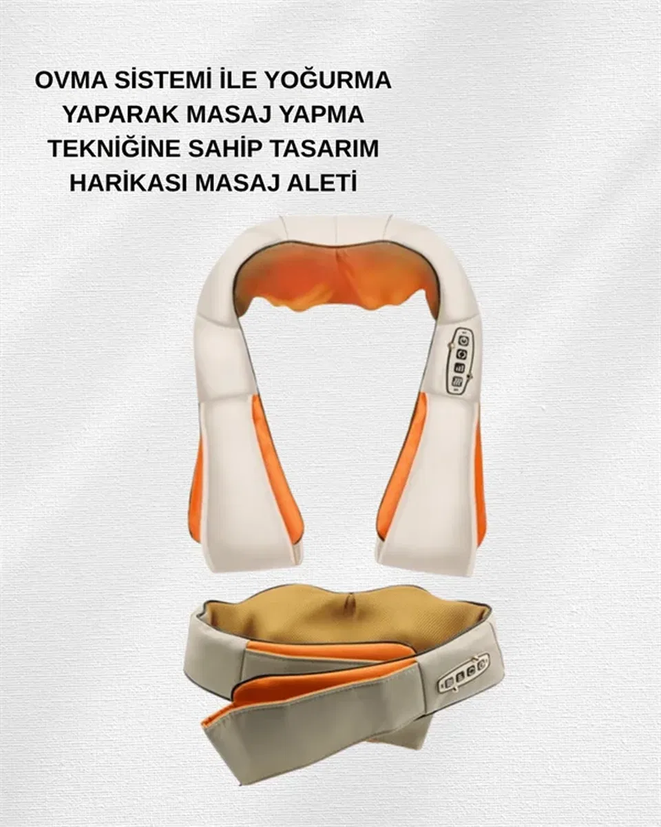 Ovmalı Isıtmalı Elektrikli Masaj Aleti – Boyun, Sırt, Bel, Omuz ve Bacak İçin Profesyonel Masaj Aleti görsel 3
