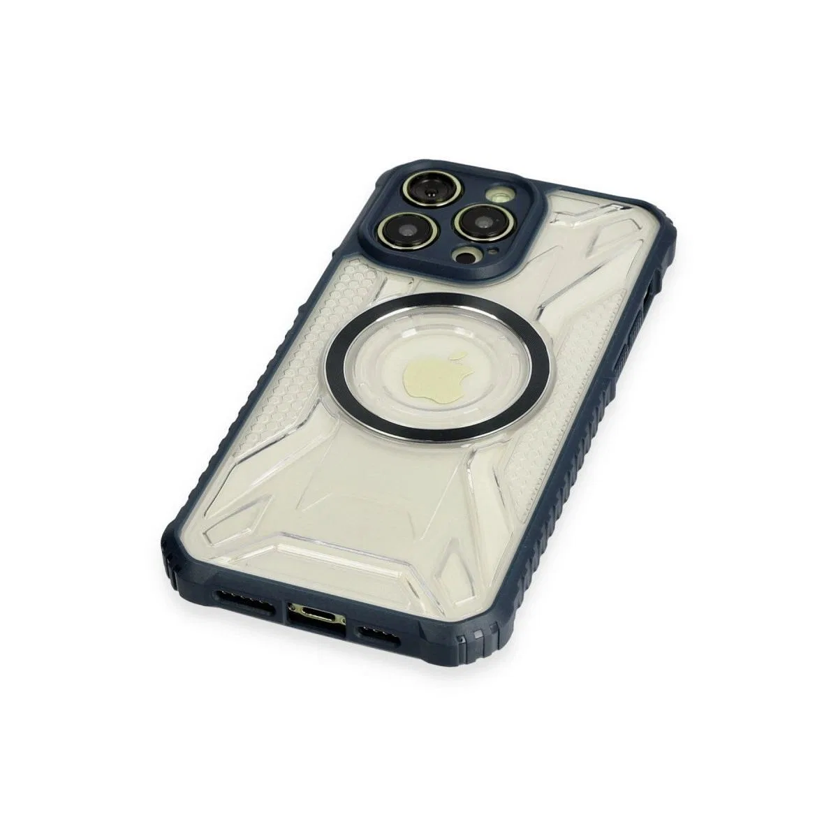 Apple İphone 12 Pro Max Kılıf Prag Magneticsafe Kapak - Lacivert görsel 4