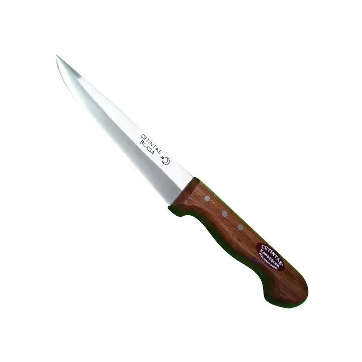 Bursa Kurban Ve Kasap Bıçağı No: 2, 16 Cm, Ahşap Gül Sap