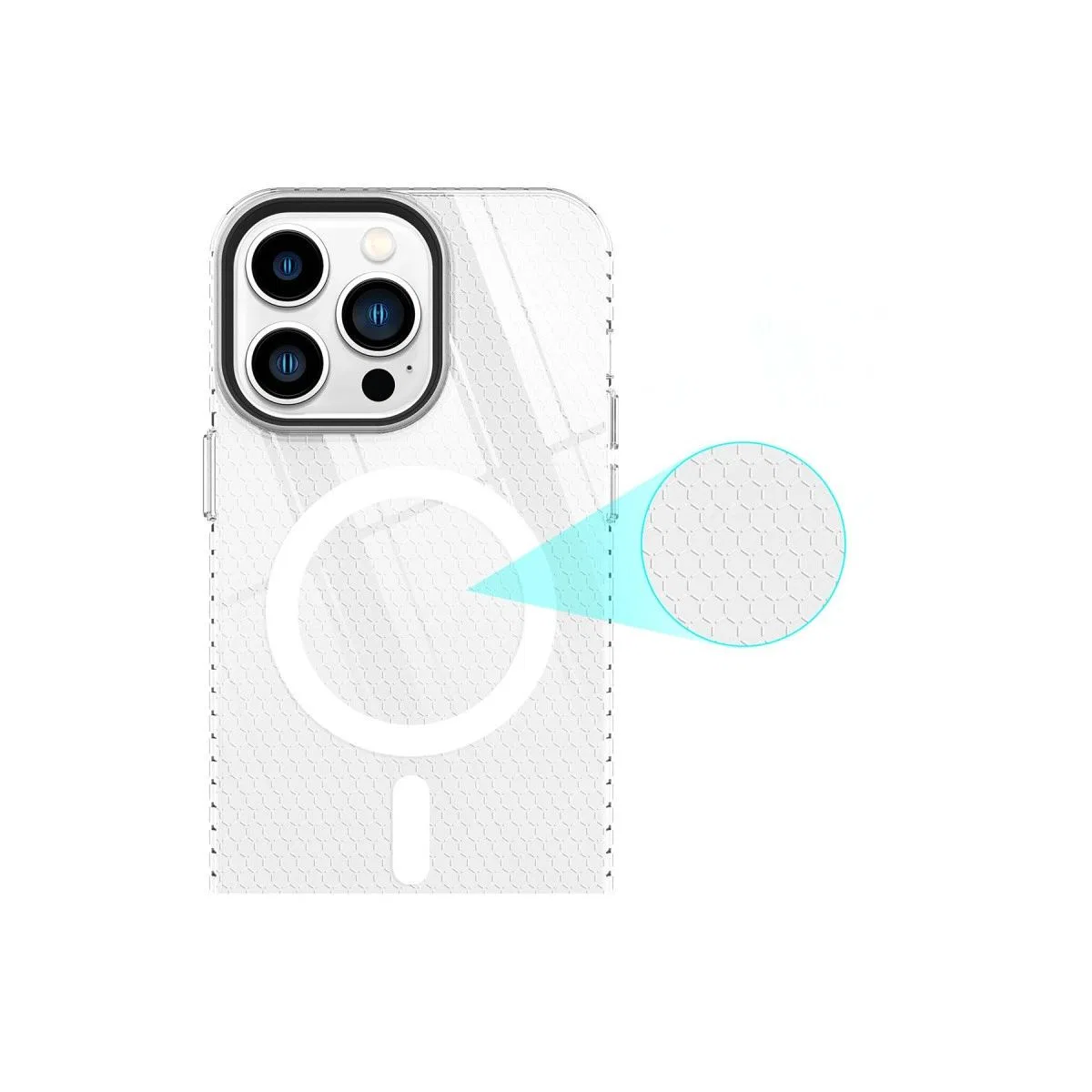 Apple İphone 13 Pro Kılıf Beta Magneticsafe Silikon - Şeffaf görsel 7