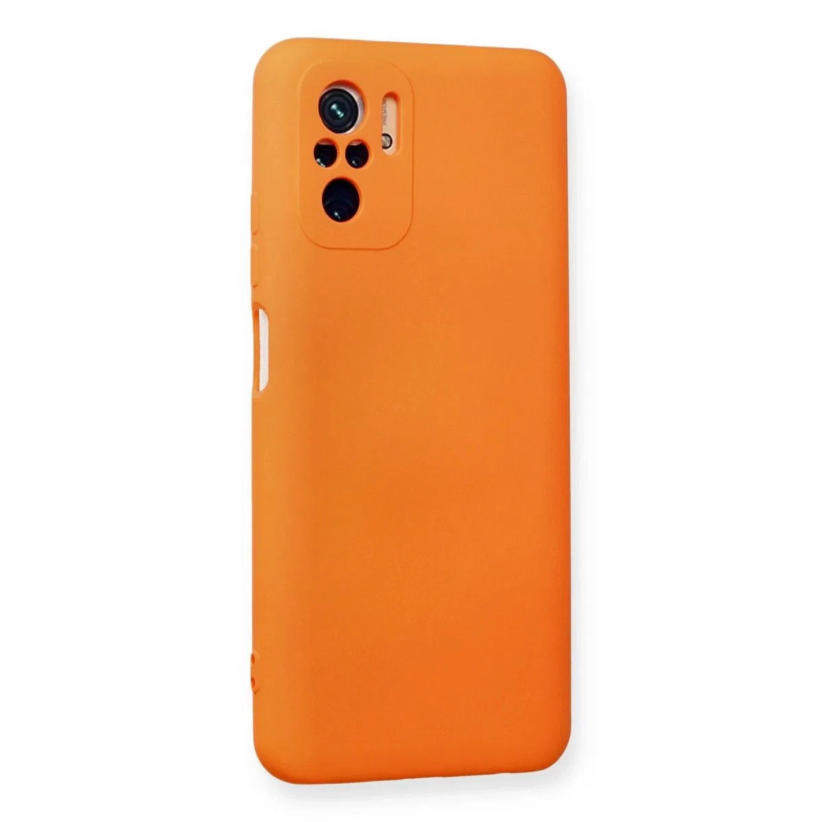 Xiaomi Redmi Note 10 Kılıf Nano İçi Kadife Silikon - Turuncu görsel 2