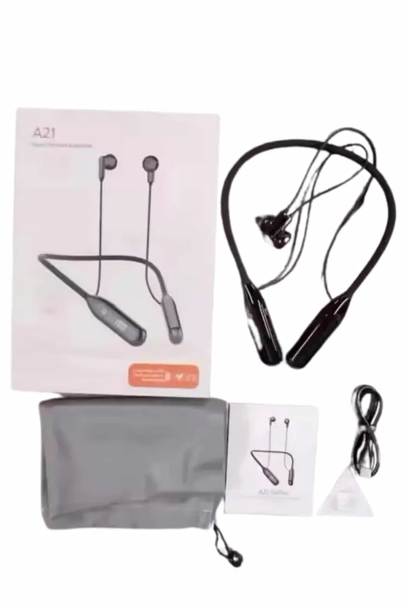 Boyun Bantlı Kablolu Yüksek Ses Kaliteli Bluetooth Kulaklık Uzun Pil Ömrü 100 saat sarj görsel 5