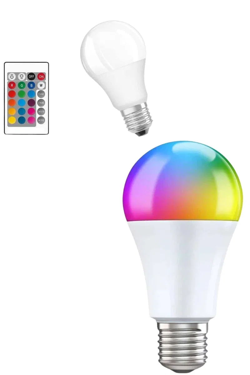 Ayarlanabilir Parlaklık RGB Led Ampul Beyaz Lamba Ve Renkli Ampul görsel 5