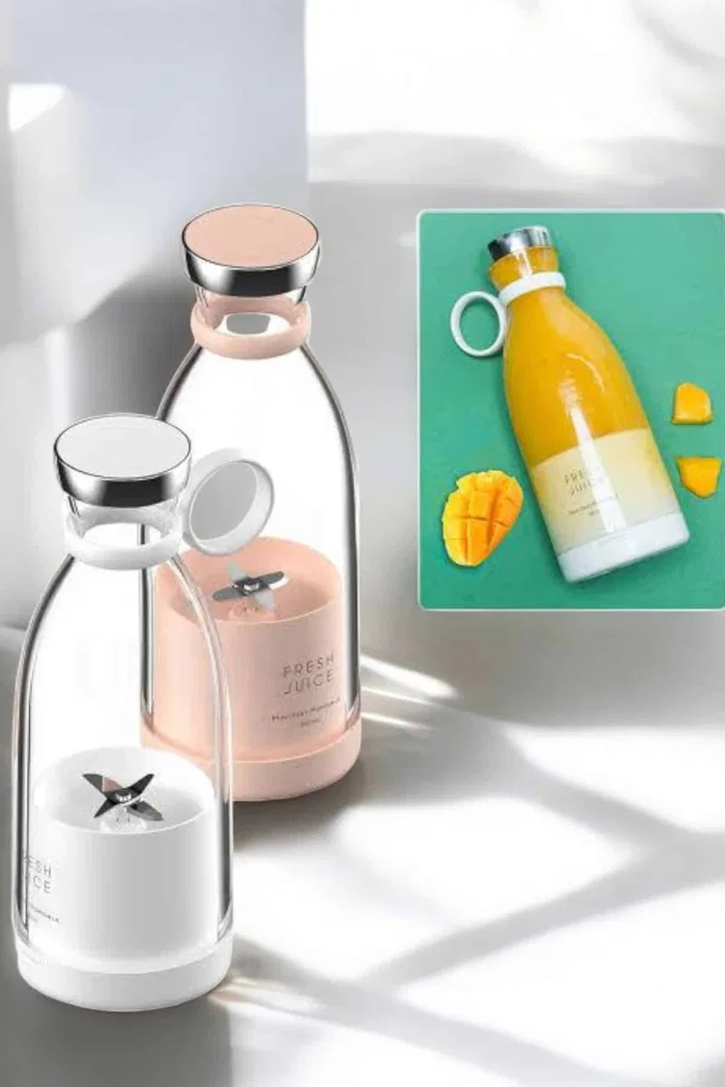Bardak Blender Smoothie Meyve Sıkacağı Şarjlı Cam Taşınabilir görsel 5