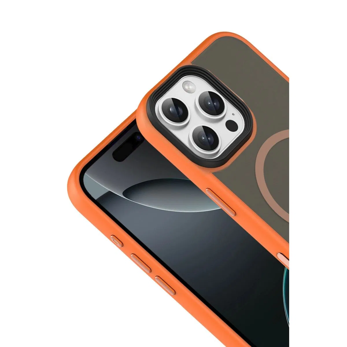 Joko Apple İphone 16 Pro Max Megane Magsafe Kapak - Turuncu görsel 2