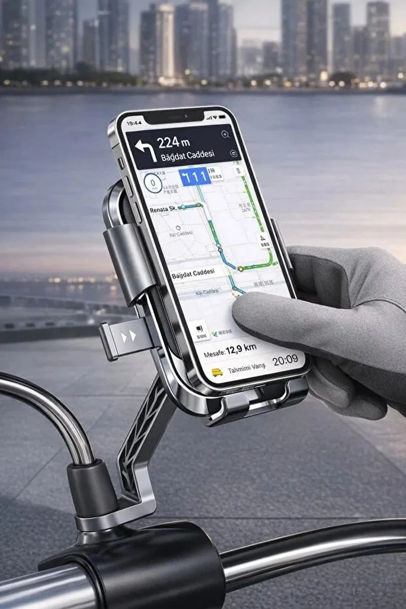 Xy-089 Motosiklet & Bisiklet Ayna Baglantılı Telefon Tutucu görsel 3
