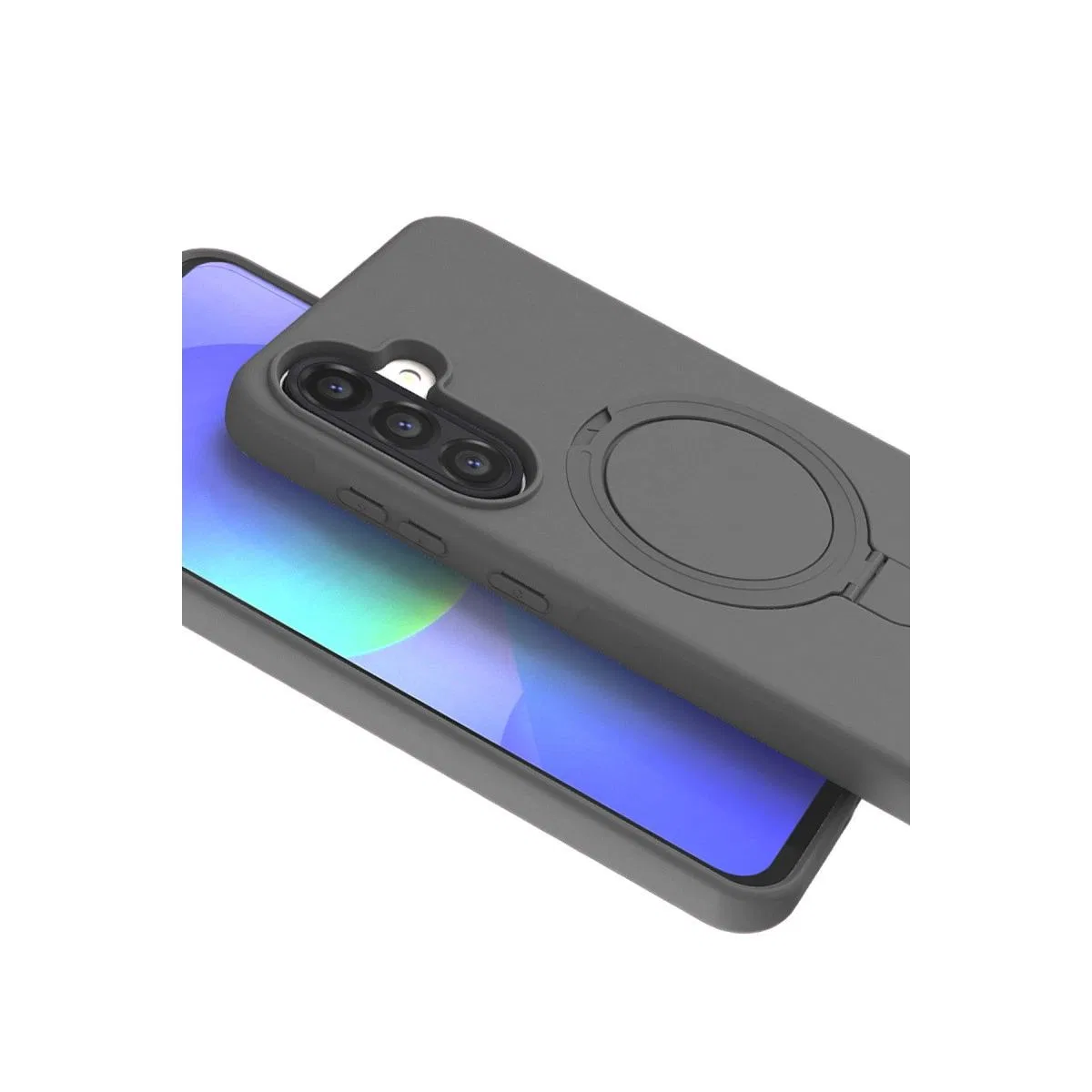 Samsung Galaxy A56 Regal Magsafe Standlı Kapak - Titan Gri görsel 2