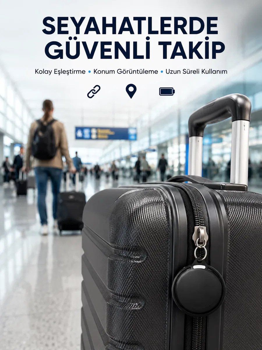 Akıllı Bluetooth Takip Cihazı AirTag İOS ve Android Uyumlu