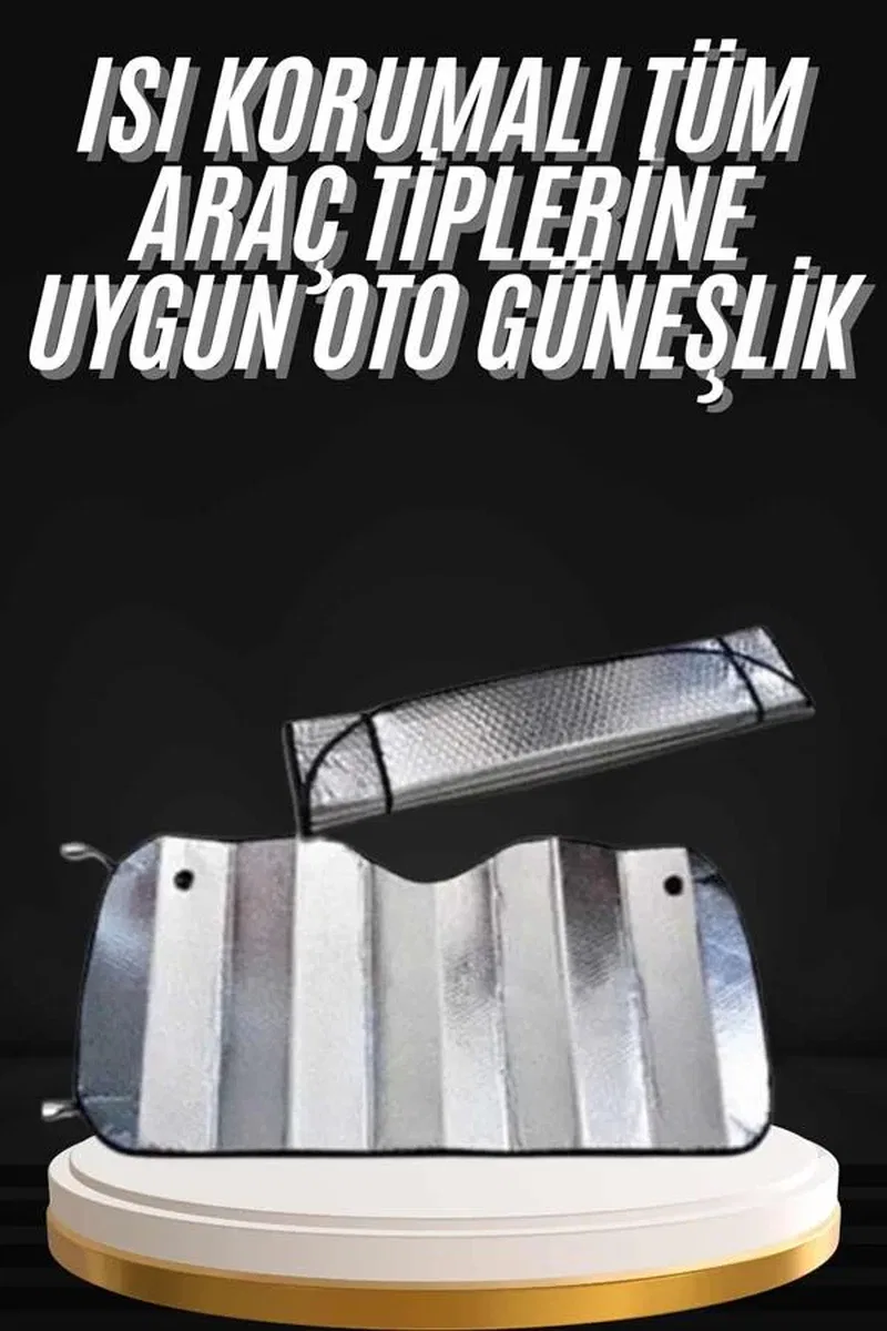 Araç Güneşlik Koruyucu Cam Güneşliği Otomobil Güneşlikleri Katlanabilir görsel 2