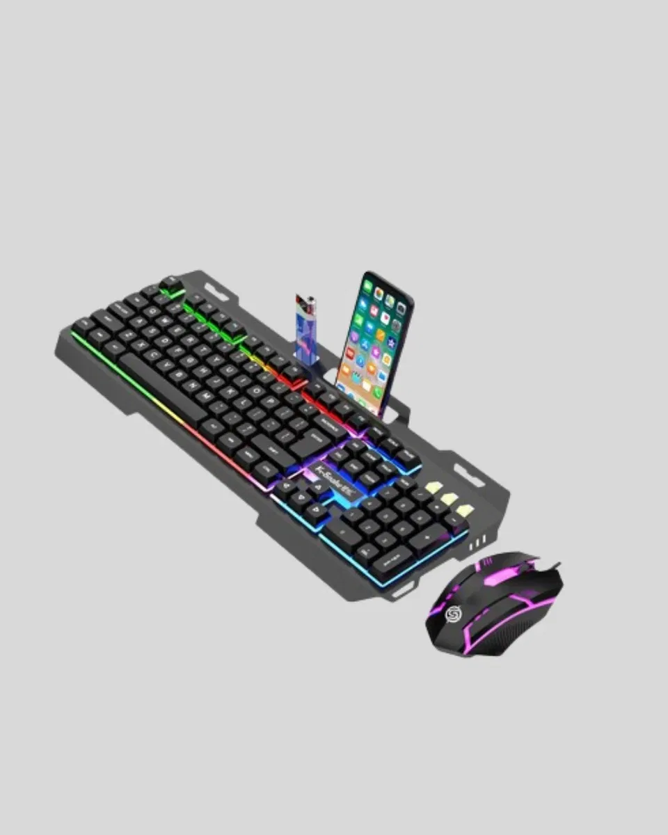 Mekanik Oyuncu Seti – LED Işıklandırma ve Ergonomik Mouse görsel 3