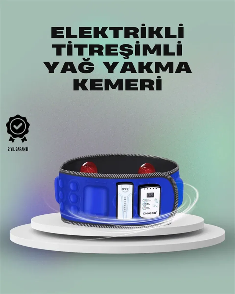 Zayıflama ve Masaj İçin Mıknatıslı Elektrikli Titreşim Kemeri – 7. 2W Güç görsel 2