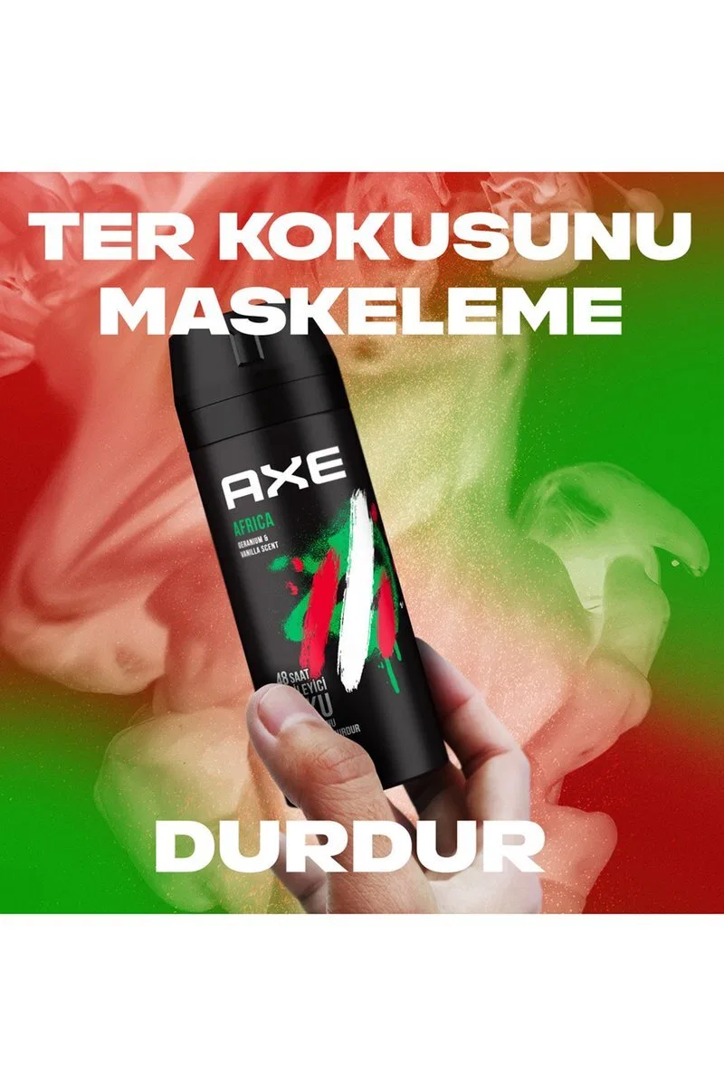 3 Adet Axe Africa Erkek Deodorant Sprey 150 ml görsel 3
