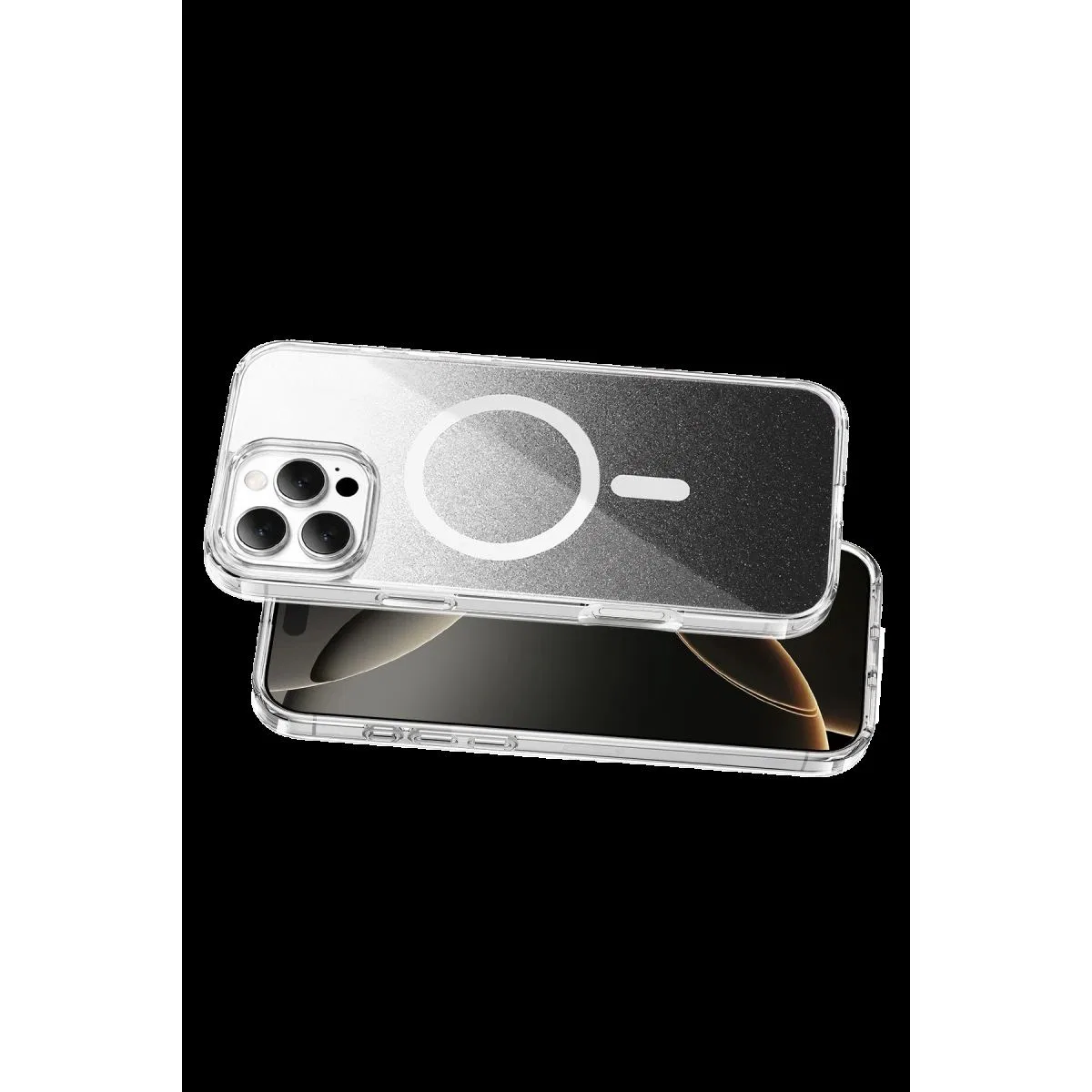 Onegif Apple İphone 16 Pro Max Sora Simli Magsafe Kapak - Siyah görsel 3