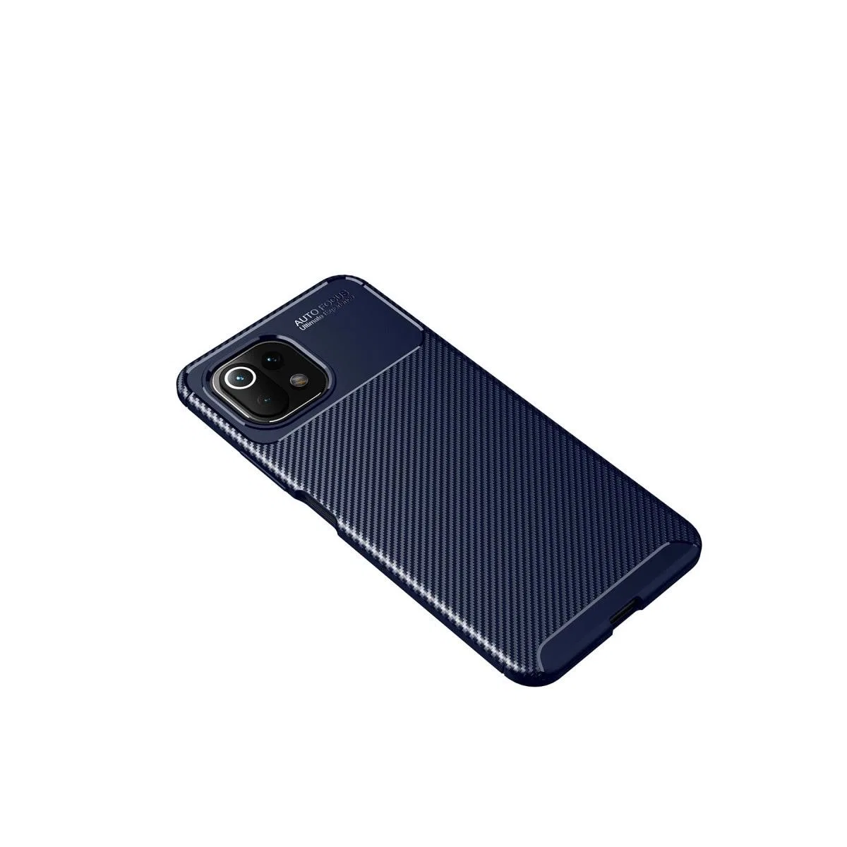 Xiaomi Mi 11 Lite Kılıf Auto Focus Karbon Kapak - Lacivert görsel 4