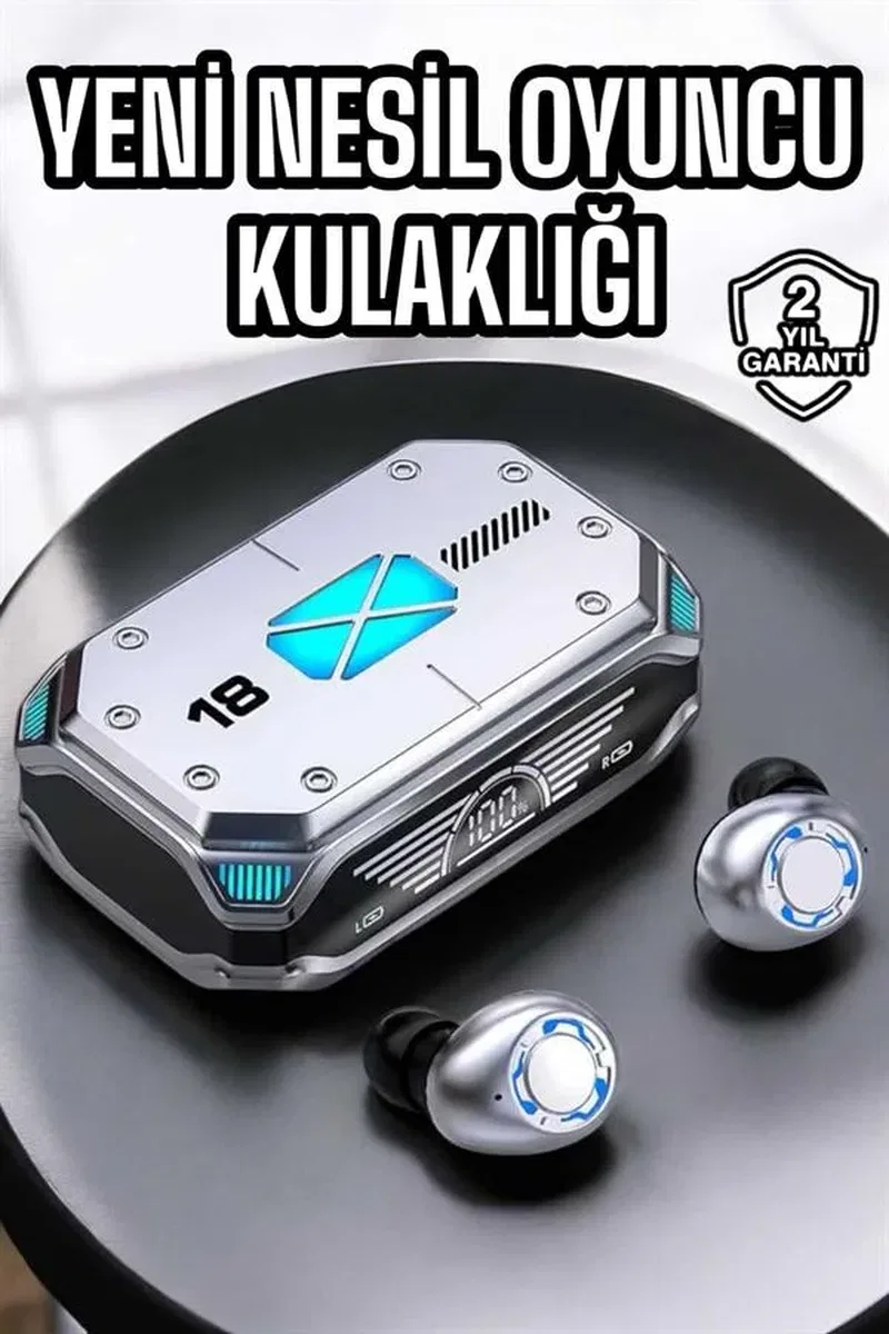 Oyuncu Kulaklığı Yeni Nesil Kablosuz Uzun Pil Ömrü Bluetooth Kulaklık görsel 2
