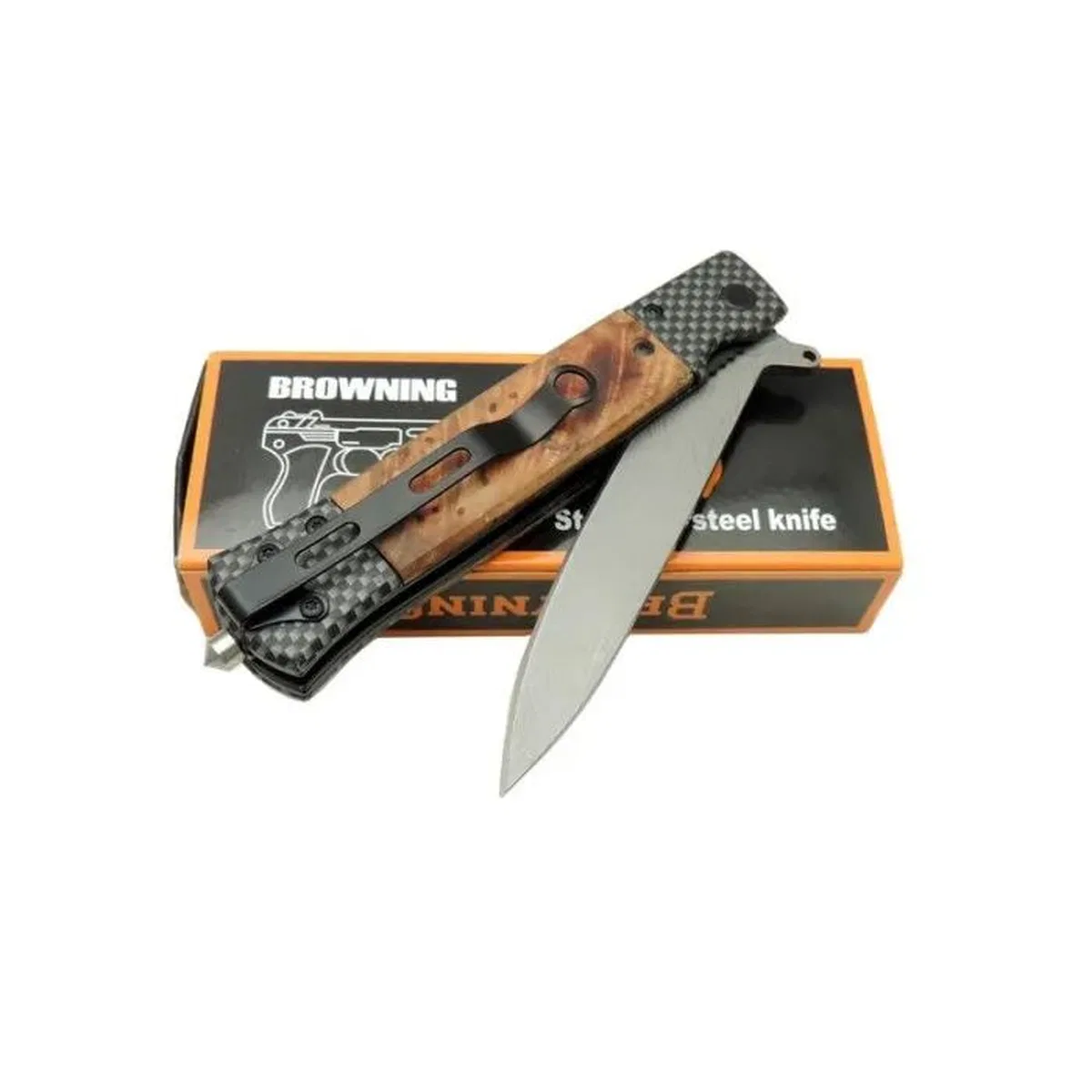 Hc02 Damalı Çakı 22 Cm Manuel, Kemerlikli görsel 2