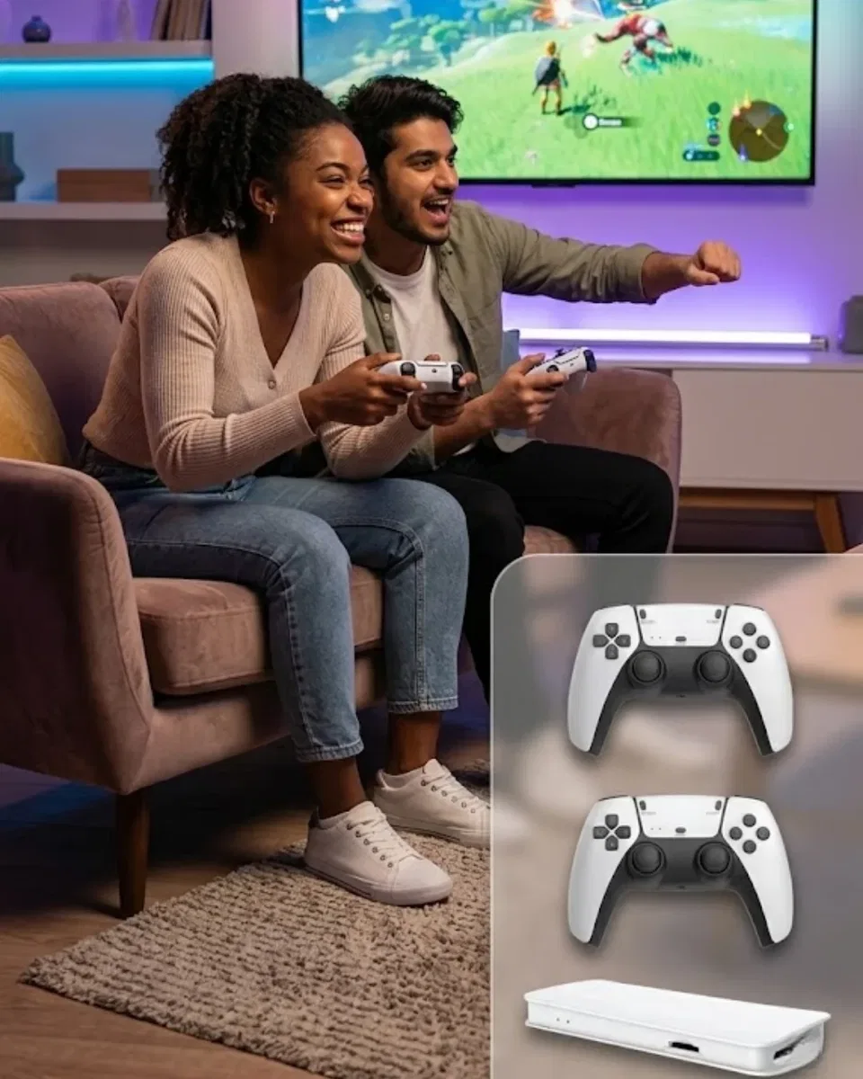 M15 Retro Konsol – 20. 000 Oyunlu, Çift Gamepadli, 4K HDMI