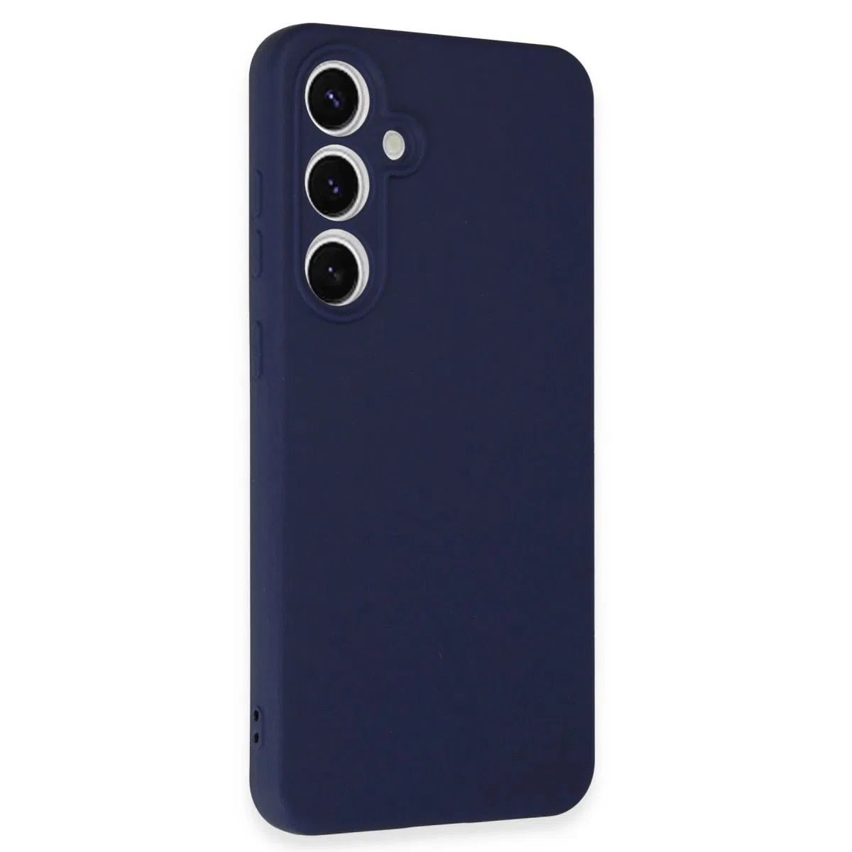 Samsung Galaxy S24 Fe Kılıf Nano İçi Kadife Silikon - Lacivert görsel 2